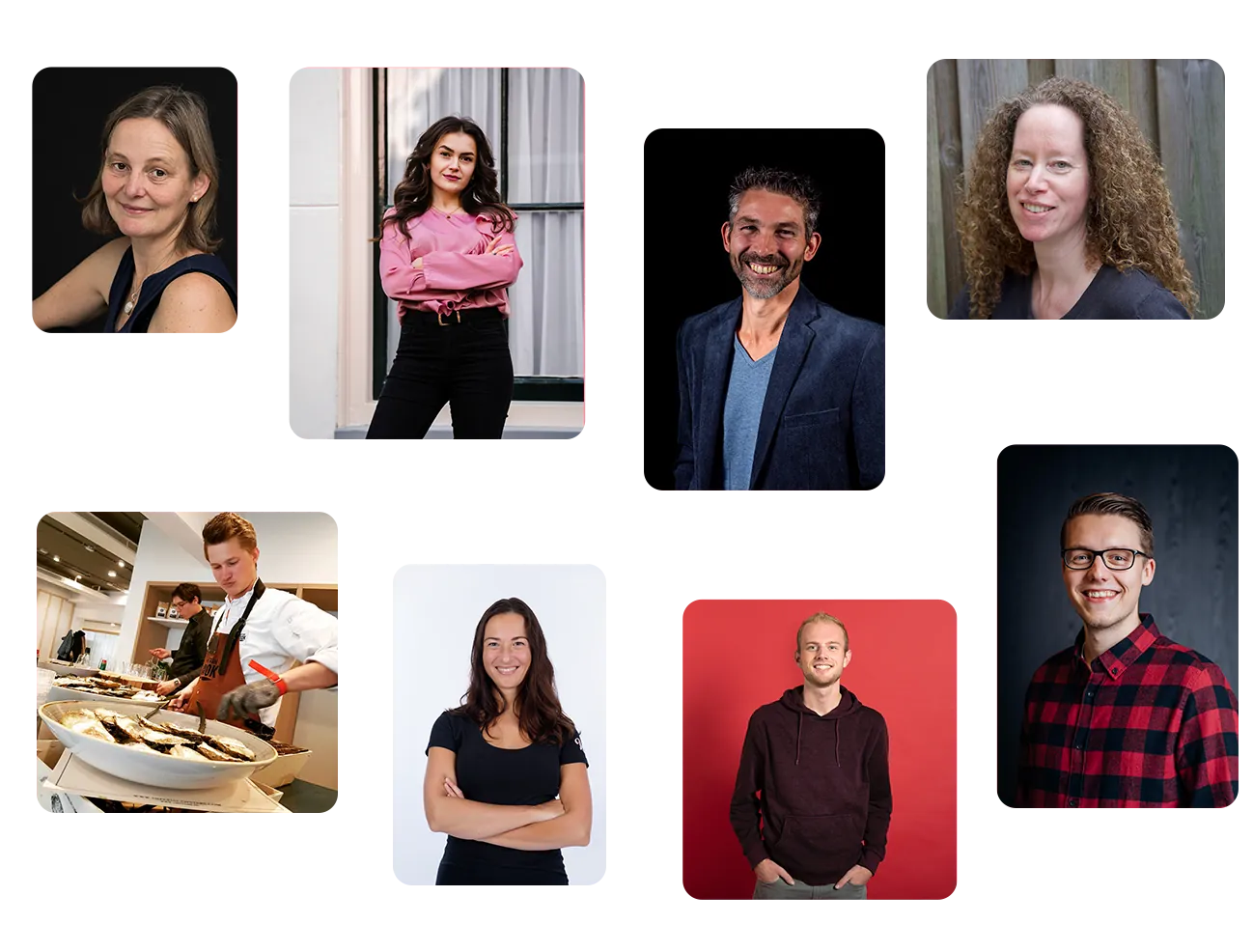 Grid of Soofos instructors